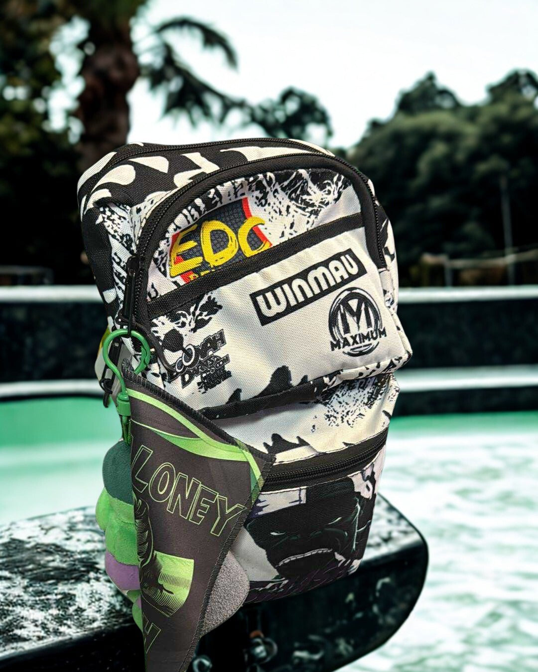 EDC Remote x Maximum Precision Design Sling Bag and Mike Maloney Dart Hand Towel