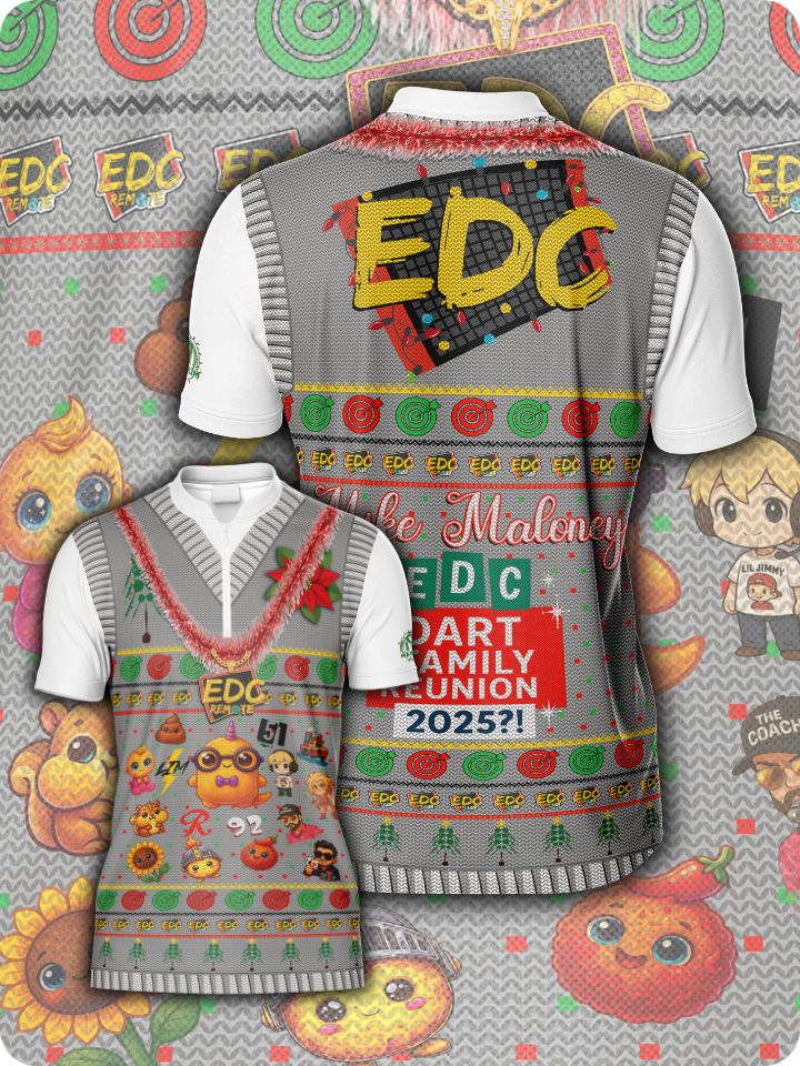 EDC Ugly Sweater dart Jersey - Maximum Precision Designs