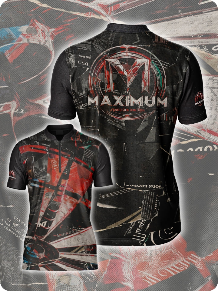 Maximum Precision Design Red Bit Dart Jersey by Mike Maloney