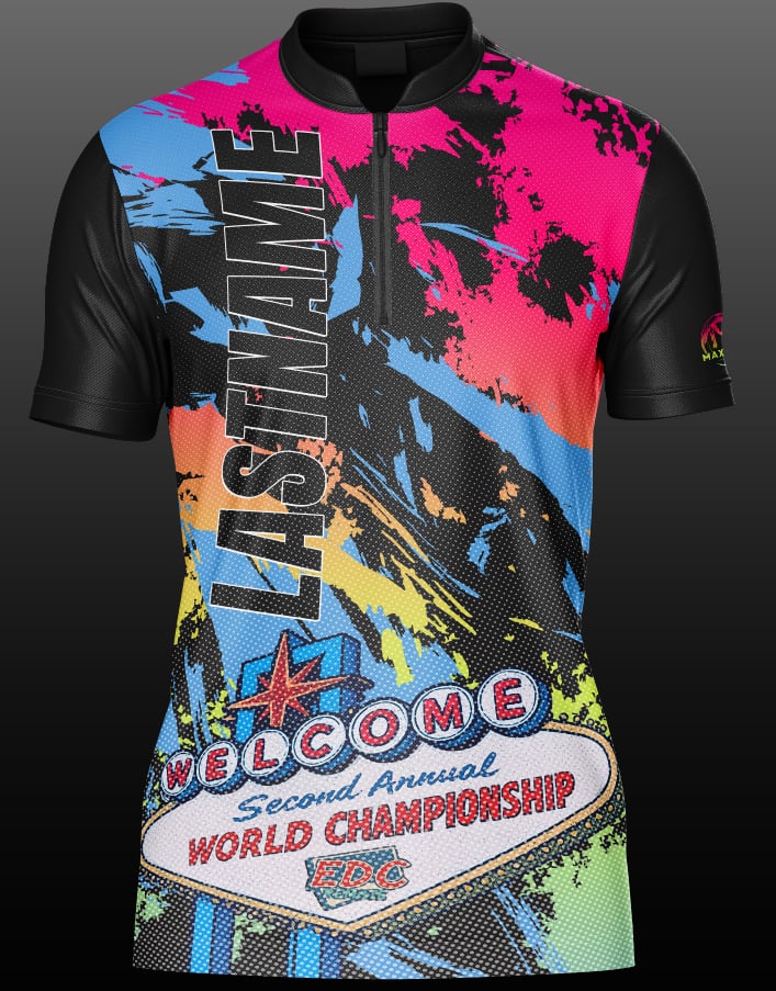 EDC Neon Vegas Collared Jersey