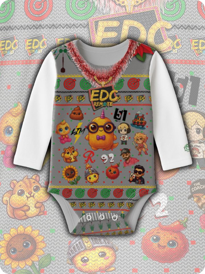 "EDC Ugly Christmas Sweater" Baby, Youth, Pet
